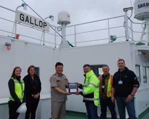 The Port of Vancouver USA welcomed the M/V Gallop on her maiden voyage to the US Feb. 28, 2019